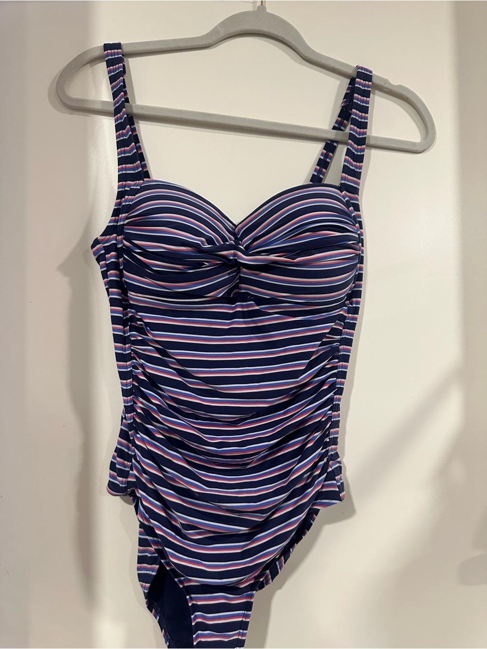 Sailor Nip Tuck One Piece Red White Blue USA Print Swimsuit Slimming